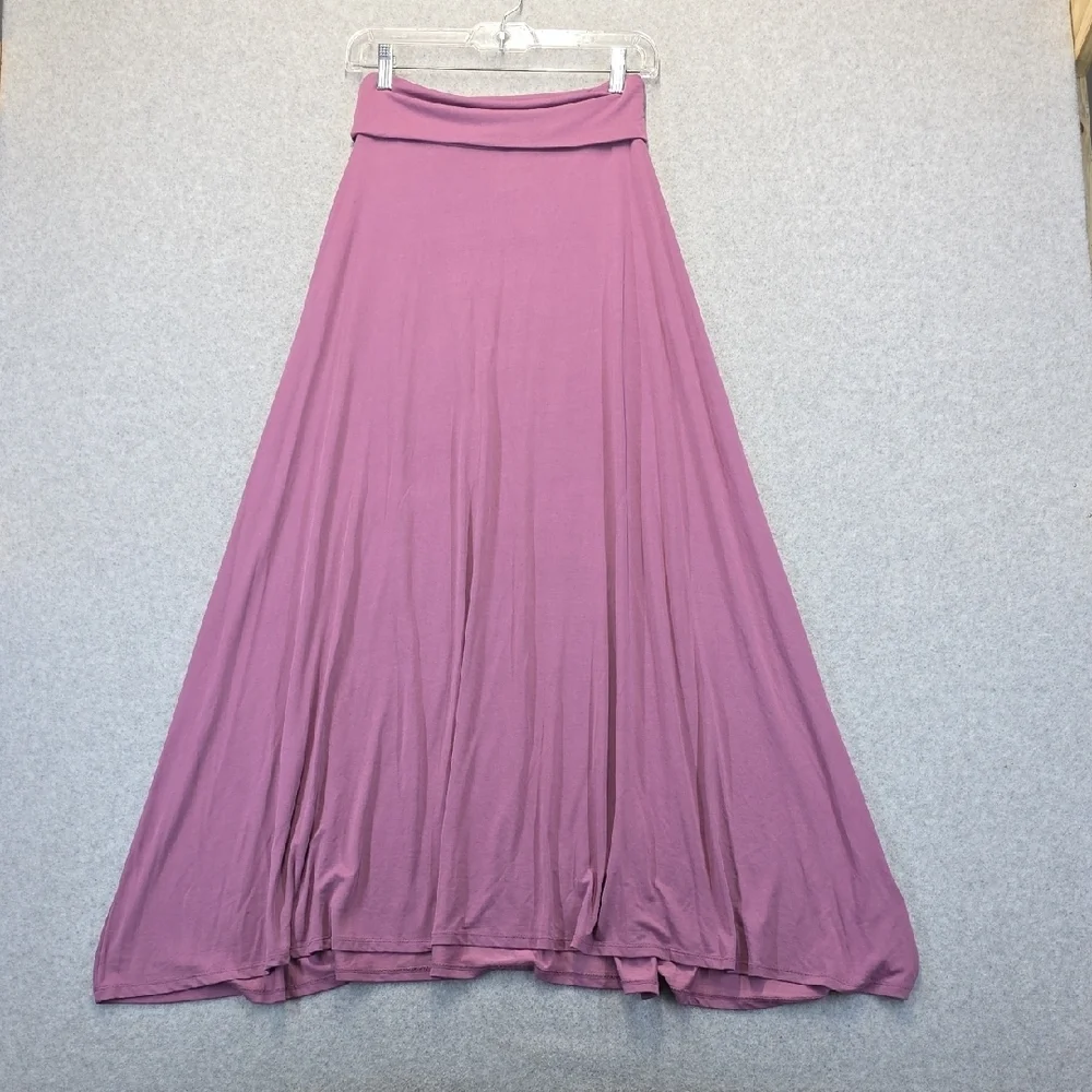 LuLaRoe Mauve Purple Maxi Skirt XS Stretchy Flowy